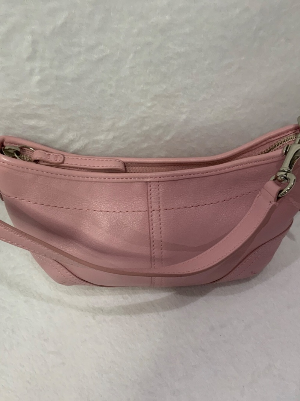 Vintage Coach Small Soho Light Pink Leather Shoulder Bag Purse Y2K, 4283 - Picture 4 of 11